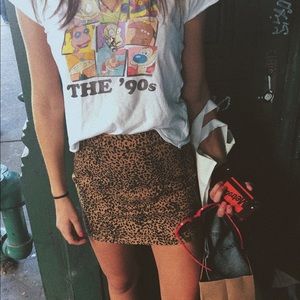 cheetah print skirt